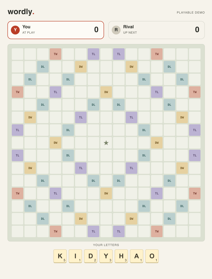 Screenshot of Wordly: Private Word Game